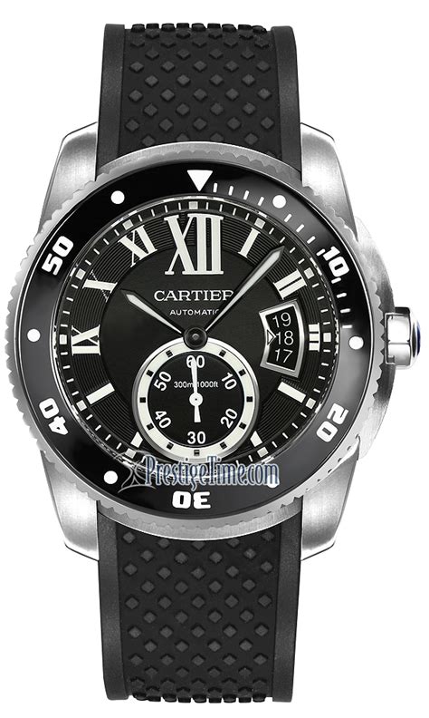 calibre de cartier diver carbon|cartier calibre diver w7100056.